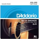 Ficha técnica e caractérísticas do produto Encordoamento D'Addario Light Gauge EJ11 - 0.012 - EC0059 - Musical-express