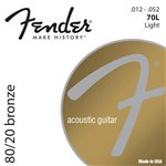 Ficha técnica e caractérísticas do produto Encordoamento de Aço para Violão 70 L Bronze Fender