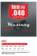 Ficha técnica e caractérísticas do produto Encordoamento de Baixo 5 Cordas 040 Mustang Qb295-5 - Phx