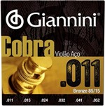 Ficha técnica e caractérísticas do produto Encordoamento de Violão Giannini Bronze 0.011 Geegst