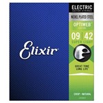 Ficha técnica e caractérísticas do produto Encordoamento Elixir 009 Super Light para Guitarra com Revestimento Optiweb