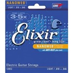 Ficha técnica e caractérísticas do produto Encordoamento Elixir 12052 Light (.010-.046) para Guitarra (Nanoweb)