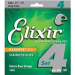 Encordoamento Elixir Aço Inox 045-100 Baixo 4 Cordas