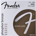 Ficha técnica e caractérísticas do produto Encordoamento Fender para Violão Aço 010 Phosphor 60xl