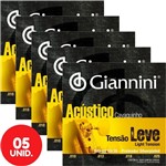 Ficha técnica e caractérísticas do produto Encordoamento Giannini Acustico Cavaquinho Tensão Leve 65/35 Bronze GESCLA - Kit com 5 Unidades