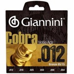 Encordoamento Giannini Cobra P/ Violão 012 Bronze 85/15