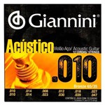 Ficha técnica e caractérísticas do produto Encordoamento Giannini GESWA12 010/047 para Violão 12 Cordas