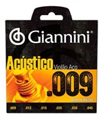 Ficha técnica e caractérísticas do produto Encordoamento Giannini P/ Violão -- ACÚSTICO 009 -- Bronze 65/35