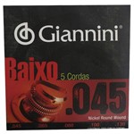 Ficha técnica e caractérísticas do produto Encordoamento Giannini para Baixo 4 Cordas 0.045- Jogo de Cordas