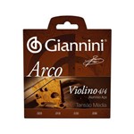 Ficha técnica e caractérísticas do produto Encordoamento Giannini para Violino Serie Arco Geavva Tensao Media