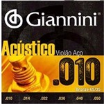 Ficha técnica e caractérísticas do produto Encordoamento Giannini Série Acustico P/ Violão Aço 010