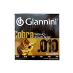 Ficha técnica e caractérísticas do produto Encordoamento Giannini Violão Aço Bronze 85/15 010