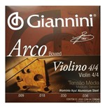 Ficha técnica e caractérísticas do produto Encordoamento Giannini Violino Aco/alum 4/4 Media Geavva
