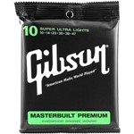 Encordoamento Gibson para Violão 010 Masterbuilt Premium Mb10