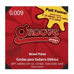 Ficha técnica e caractérísticas do produto Encordoamento Guitarra 009 GFP1 Nickel Plated NPS 8% Fullpack com 4 Cordas Extras - Groove