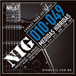 Ficha técnica e caractérísticas do produto Encordoamento Guitarra 010 / 049 Hibrida Nig Nh67