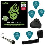 Ficha técnica e caractérísticas do produto Encordoamento Guitarra 010.5 049 Híbrido Solez SLG105 + Acessórios IZ1