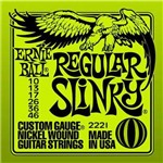 Encordoamento Guitarra 010 Ernie Ball Regular Slinky 2221