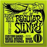 Ficha técnica e caractérísticas do produto Encordoamento Guitarra 010 Ernie Ball Regular Slinky 2221