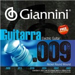 Ficha técnica e caractérísticas do produto Encordoamento Guitarra .009 Giannini Nickel GEEGST9