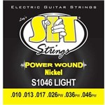 Ficha técnica e caractérísticas do produto Encordoamento Guitarra 010 Sit Strings Power Wound Nickel S1046