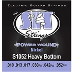 Ficha técnica e caractérísticas do produto Encordoamento Guitarra 010 Sit Strings Power Wound Nickel S1052