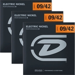 Ficha técnica e caractérísticas do produto Encordoamento Guitarra 09 042 Dunlop Light DEN0942 - Kit Com 3 Unidades
