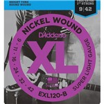Ficha técnica e caractérísticas do produto Encordoamento Guitarra Daddario .009 EX120B Nickel Wound