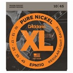Ficha técnica e caractérísticas do produto Encordoamento Guitarra Daddario EPN110 Pure Nickel .010/.045 - Daddario