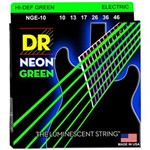 Ficha técnica e caractérísticas do produto Encordoamento Guitarra DR Neon Green 010 Verde NGE-10