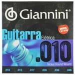 Ficha técnica e caractérísticas do produto Encordoamento Guitarra Elétrica Aço Inox .010-.046 - Giannini