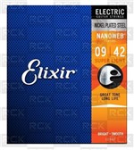 Ficha técnica e caractérísticas do produto Encordoamento Guitarra Elixir Nanoweb 009 042 Super Light 12002