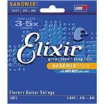 Ficha técnica e caractérísticas do produto Encordoamento Guitarra Elixir Nanoweb Light 12052