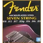 Ficha técnica e caractérísticas do produto Encordoamento Guitarra Fender 010/056 7 Cordas - Unico