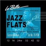 Encordoamento Guitarra La Bella Jazz Flats .012 Nelson Faria 20-Pcm Cu...