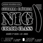 Ficha técnica e caractérísticas do produto Encordoamento Guitarra Nig Color Preto N1630 009