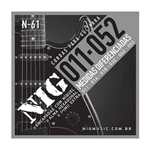 Ficha técnica e caractérísticas do produto Encordoamento Guitarra Nig N61 0.11 - 0.52 Tradicional