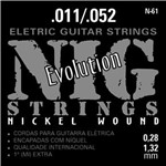 Ficha técnica e caractérísticas do produto Encordoamento Guitarra NIG N61 .011/.052 Tradicional