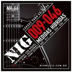 Ficha técnica e caractérísticas do produto Encordoamento Guitarra Nig Nh66 Hibrida 09 Extra