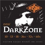 Ficha técnica e caractérísticas do produto Encordoamento Guitarra Rotosound Dz10 Dark Zone 10/60 0.10