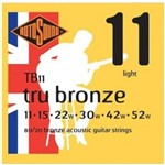 Ficha técnica e caractérísticas do produto Encordoamento Guitarra Rotosound Tru Bronze - Tb 11
