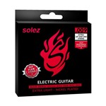 Ficha técnica e caractérísticas do produto Encordoamento Guitarra Solez 009 Extra Light Nickel Plated