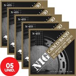 Ficha técnica e caractérísticas do produto Encordoamento Nig para Cavaco / Banjo Tensão Pesada N455 (Encapadas com Níquel) - Kit com 5 Unidades
