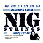 Ficha técnica e caractérísticas do produto Encordoamento Nig para Guitarra 010.5 Ricky Furlani Signature