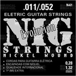Ficha técnica e caractérísticas do produto Encordoamento NIG para Guitarra (.011-.052) N61