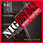 Ficha técnica e caractérísticas do produto Encordoamento Nig para Guitarra N-63 - 0.09"/.042"
