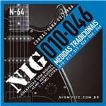 Ficha técnica e caractérísticas do produto Encordoamento Nig para Guitarra N-64 - 0.10"/.046"