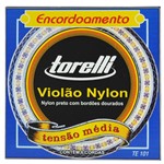 Ficha técnica e caractérísticas do produto Encordoamento Nylon Preto para Violão com Bordões Dourados - Torelli