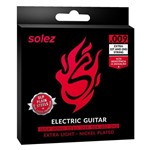 Ficha técnica e caractérísticas do produto Encordoamento P/ Guitarra -- Tensão Leve -- 009 -- SOLEZ - SLG9 -- 1 e 2 Cordas Extras