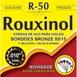 Ficha técnica e caractérísticas do produto Encordoamento P/Violao Aco Bronze 85/15 C/Bo Rouxinol Unidade